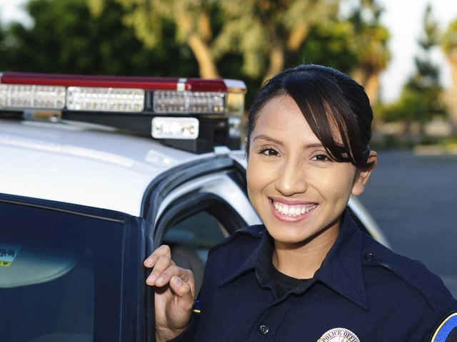 Smiling police officer 