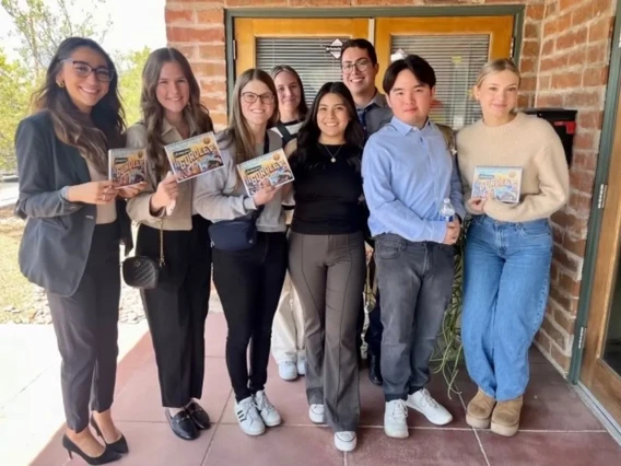 Group photo of PR students